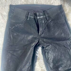 Joes Jeans Wax Coated Denim Black Jeans NWOT